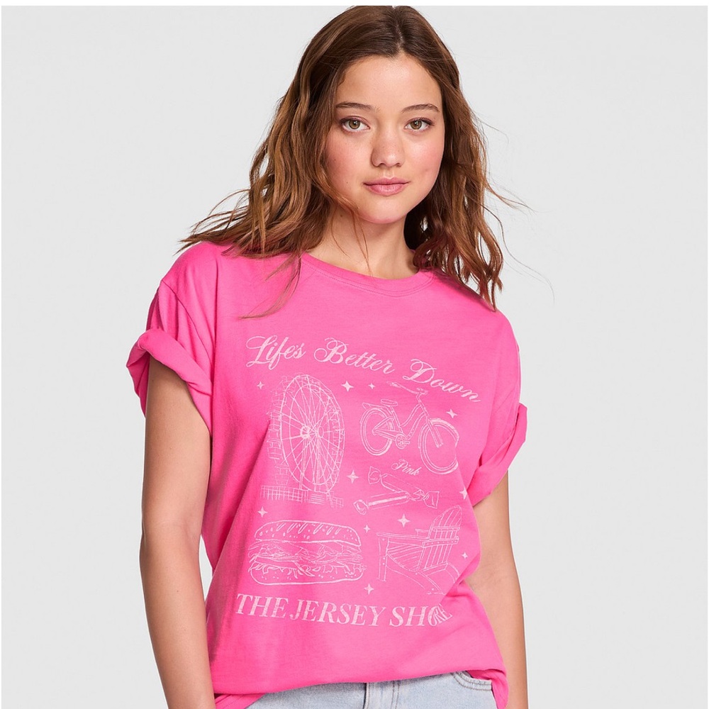 Pink Victoria’s Secret campus cotton tee shirt